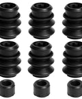 9 Piece Caliper Brake Slide Pin Kit With Rubber Bushings And Sealing Rings shown with black bushings