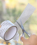 Hands cutting Heavy Duty Self Adhering Screen Repair Strip With Fiberglass Mesh For Windows And Doors Quick Fix For Holes Tears
