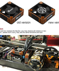 Beefed Up RC Motor Cooling Fan And Heatsink For Brushless 540 550 Motors Up To 28000RPM ESC Cooling in black and orange