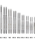 Essential Metric Tap And Die Set With 31 Pieces For Metalworking Pros! High Speed Steel HSS Tools Create Perfect Screw Threads On DIY Projects And Small Engine Repairs With Durable Hand Wrench Kit. Metric HSS taps M1 to M2.5 set