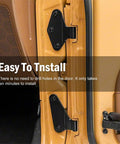 8 Pcs Body Door Hinge Set For Wrangler JK JKU Unlimited 07 18 Aluminum Interior Door Hinges Kit Black Easy Install