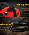 Heavy Duty Handheld Steam Cleaner Cranks Out Blistering Vapor Quick To Kick Grease Off Tile Grout Kitchen Counters And Engine Bays With Six Adjustable Settings And A Sweet Array Of Nozzle Tips For Effortless Deep Cleaning Any Time, featuring a non-slip handle and double-layer steam hose.