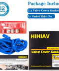 Valve cover gasket kit by HIHIAV; includes 1x blue silicone gasket material and 1x 3 oz gasket maker.