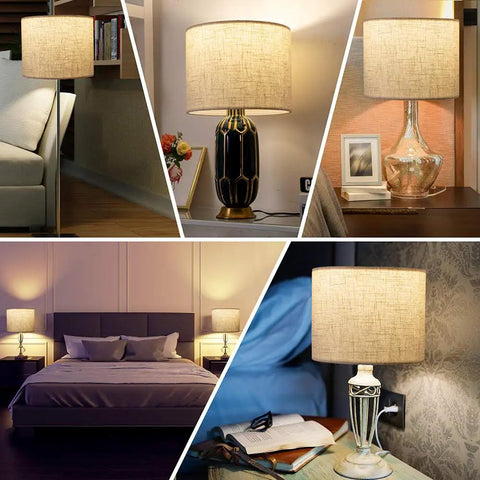 Super Easy Linen Drum Lampshade With Spider Fitter 16 Inch Top 16 Inch Bottom 12 Inch High Fits Table Bedside Floor Lamps