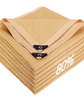 80 Percent Beige Shade Cloth With Grommets For Pergola And Patio Shade Cover Mesh Tarp folded view