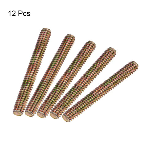 Hella Durable Zinc Plated Carbon Steel Full Thread Rods 1/4-20 X 2 Inches heavy duty hardware kit with 12 pieces shown.