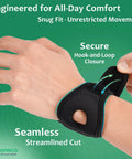 TFCC Tears Wrist Brace With Built-In Ring Pad For Ulnar Side Wrist Pain And DRUJ Instability, showing hook-and-loop closure.