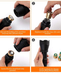 Step-by-step assembly of Beast Mode Long Range Hunting Flashlight with Zoomable Beam and Green Red White LEDs Plus 850nm IR.