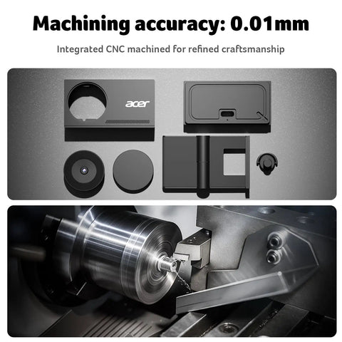 Machining accuracy 0.01mm parts of 4K Streaming Webcam for PC and Mac With All Metal Unibody, Sony One-Half Inch Sensor, PDAF