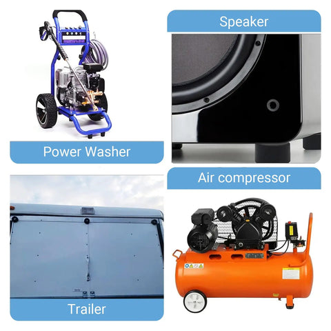 4 Pack Anti Vibration Rubber Feet With Stainless Steel Nuts And Washers For Generators, Air Compressors, Pressure Washers, Speaker Cabinets, Washing Machines And Furniture Heavy Duty Universal Isolation Pads For Quiet, Rock Solid Performance