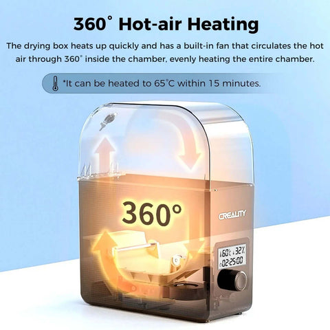 Filament Dryer Box Pro With Fan For 3D Printing, 360 Degree Heating Dehydrator For 1.75/2.85mm PETG PLA TPU ABS Nylon