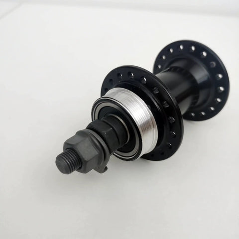 Front Bicycle Hub Aluminum Alloy 36 Hole 100mm Width Three Eighths Thread For 14G Spokes Rotary Disc Brake Rotor Compatible Disc Brake