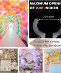 Ultimate Balloon Arch Kit With 10 Clear Spring Clips And 50 Transparent Long Bands for vibrant party décor.