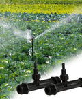 3/4 Inch Irrigation Venturi Fertilizer Injector Kit Plastic Black Tubes for Outdoor Garden Farm Lawn 2 Pack on crop field