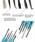 7 Piece Solder Aid Tool Kit For DIY PCB Desoldering And Circuit Board Repair Includes awl, fork, hook tips for precise welding