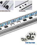 Beefed Up Heavy Duty Full Extension Drawer Slides With Locking Push To Lock Handle, anti-collision rubber strip, mounting holes