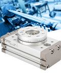 Heavy Duty Rack And Pinion Pneumatic Rotary Actuator Double Acting Air Cylinder Bore with Roller Bearing and Magnetic Ring