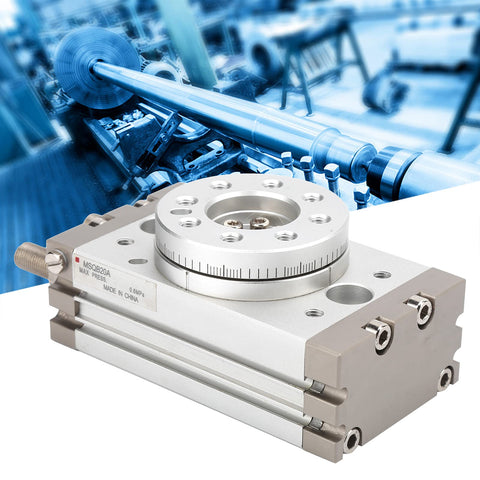 Heavy Duty Rack And Pinion Pneumatic Rotary Actuator Double Acting Air Cylinder Bore with Roller Bearing and Magnetic Ring