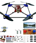 Build Your Own Dope Drone Kit With Brushless Motors And Dual Cameras, Optical Flow Hovering, shown in disassembled view with parts.