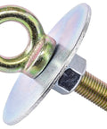 Race Ready Eye Bolt Kit With Zinc Plated Steel Hardware Including Eye Bolt Nut Lock Washer And Back Up Washer For Heavy Duty Secure Harness Safety And Easy Install, eye bolt with washer and nut