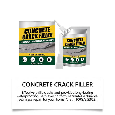 Waterproof Concrete Crack Filler And Sealant For Driveways Patios And Masonry 100G self leveling in tube and pouch.
