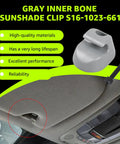 4 Pack Truck Interior Sun Visor Clips Built Tough Heavy Duty ABS Plastic Replacement S16-1023-661 for left and right visor