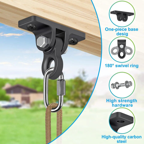 Heavy Duty Swing Set Kit With Reinforced A Frame, Two Seats And Four Hangers, DIY Playground Hardware For Backyard Fun, Kid Friendly And Built To Last For Family Swing Time
