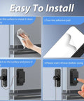 Installation steps for Kid Proof Refrigerator Lock With Fingerprint Unlock No Keys No Drills Easy Mount Adhesive 0.2 Second Fingerprint Access Safe Fridge Lock For Kids Supports Up To 20 Fingerprints Handy Home Safety Gear