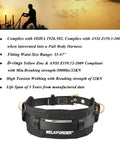 Tongue Buckle Body Belt With Hip Pad And Dual Side D Rings For Personal Fall Arrest, Restraint, And Work Positioning, shows belt details