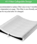Replacement Air Filters For Blueair Blue Pure 411 411 Plus Auto Mini with Silent Activated Carbon eco-friendly design