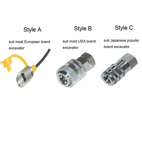 Pro Grade Hydraulic Pressure Test Kit With Digital Gauges And 5 Ft Test Hoses Includes 12 Test Couplings JIC Run Tees ORFS Run Tees BSPP Run Tees 10000 PSI Max For Excavators And Heavy Construction Machinery