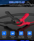 OBD II Car Memory Saver Cable 12V Emergency Power Supply For Vehicle ECU with red and black insulated alligator clips