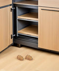 Turned Wood Furniture Legs 4 Pack Gourd Shaped Solid Wood Cabinet And Table Leg Replacements beside open kitchen cabinet