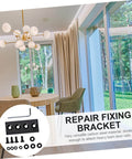 Carbon Splicing Piece Barn Door Track Connector Plate Kit No Fuss Install for easy barn door rail assembly and repair