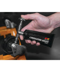 Precision Point Grease Gun for Tight Spaces and Bearings, Vacuum Powered for Mess Free Lubing in use on mechanical part