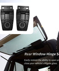 Rear Liftgate Window Hinge Set For Jeep Wrangler Right And Left Replacement 1987 1995 1997 2006 Beefed Up Durable Glass Hatch Hinges