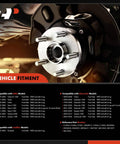 Front Wheel Bearing And Hub Assembly With Abs For 1999 To 2013 Chevy GMC Cadillac Six Lug Two Wheel Drive Fits Silverado 1500 Avalanche 1500 Sierra 1500 And Escalade