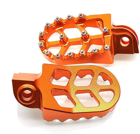 Dope Orange CNC Dirt Bike Foot Pegs For KTM Adventure Motorcycles 2001 To 2018 Durable Aluminum Foot Pedals