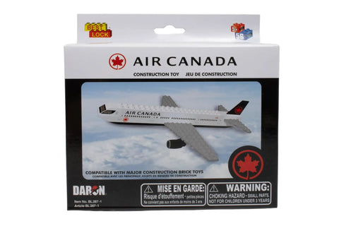 Box of Air Canada Licensed Construction Toy Set With 66 Pieces For Kids, showing realistic airline building blocks image
