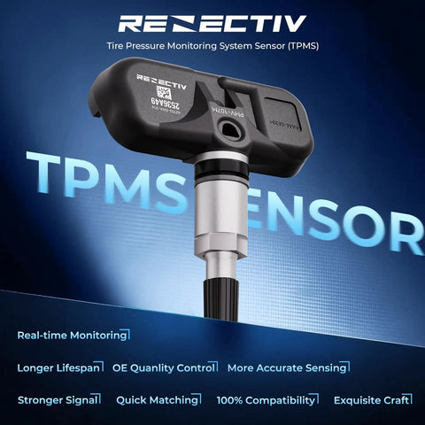 Toyota 315Mhz TPMS Sensor Kit Four Pack Pre Programmed Tire Pressure Monitoring System Sensors For Cars And SUVs Ready To Install With Easy Activation, black sensor