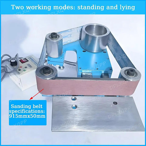Built Like A Tank 750W Bench Grinder Belt Sander featuring stepless speed control, 915mmx50mm belt setup.