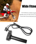 Quick Twist Throttle Grip Kit With Rolling Bearing, Waterproof Plug And Play Harness, Upgraded Imitation Carbon Fiber Handle