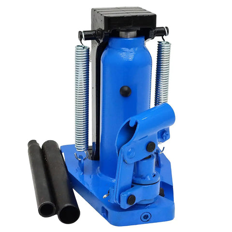 Heavy Duty Hydraulic Toe Jack Lift With Quick Pump Action slides under low clearance with heat treated steel for stable support.