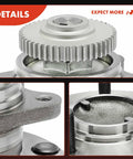 Close-up of rear wheel bearing and hub assembly with ABS ring for Hyundai Sonata 2006-2009, Kia Optima 2006-2010, 5 lug
