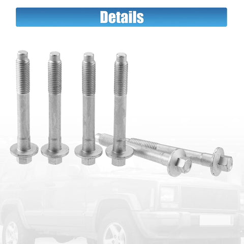 Six Piece Heavy Duty Wheel Hub Bearing Mounting Bolts Set For Jeep Grand Cherokee 2000-2010 Fits Jeep Commander Liberty Cirrus Stratus Nitro 1995-2012 With Part Numbers 34201535 6503754 6505935AA
