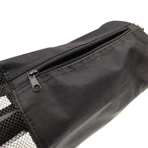No Bend Golf Ball Retriever With Detachable Shag Bag And Portable Pocket Storage Canvas And Plastic Build zipper detail