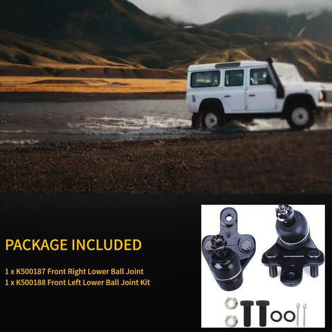 Toyota Highlander Front Lower Ball Joint Kit Replacement For 2008 Through 2019 And Sienna 2011 Through 2020, two-piece suspension set