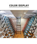 Electric Attic Ladder With Slick Wireless Remote Pull Down Loft Stairs Telescoping Ceiling Stairway showcased in color display.