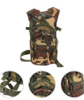 Go To Lightweight Hiking Backpack For Women, Oxford cloth daypack in jungle camo with straps and zippers, ideal for outdoor use