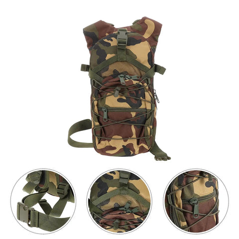 Go To Lightweight Hiking Backpack For Women, Oxford cloth daypack in jungle camo with straps and zippers, ideal for outdoor use